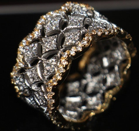 Zircon Trendy Star Ring By Sapphire Haven