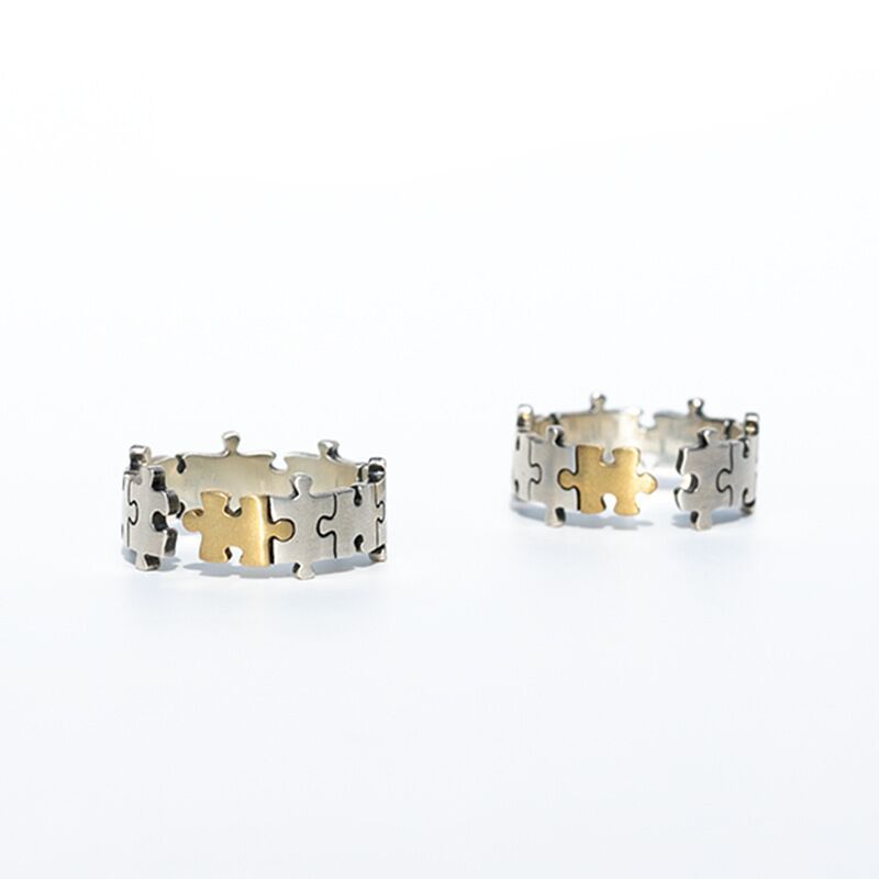 New Personalized Creative Splicing Ring By Sapphire Haven