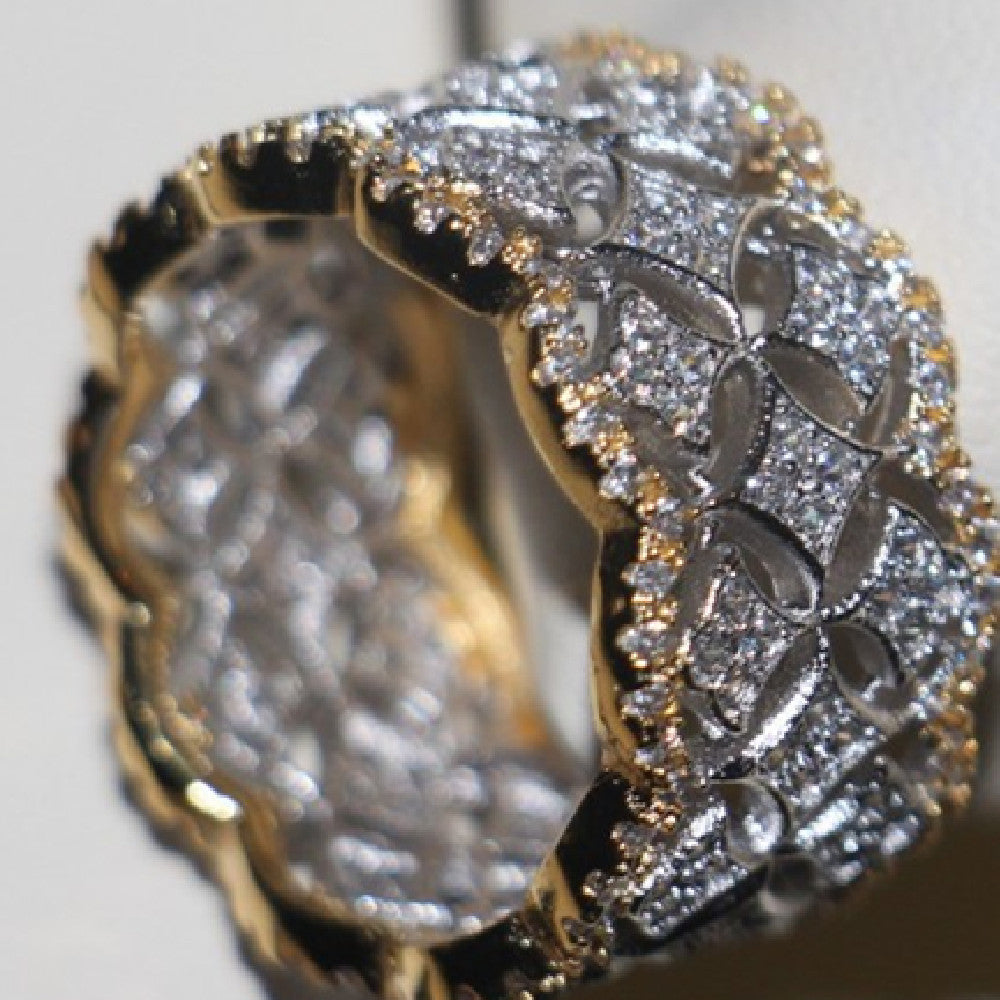 Zircon Trendy Star Ring By Sapphire Haven