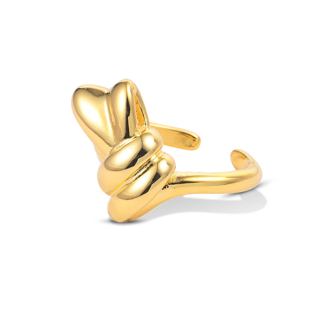 Copper Plated Real Gold Stylish Ring By Sapphire Haven