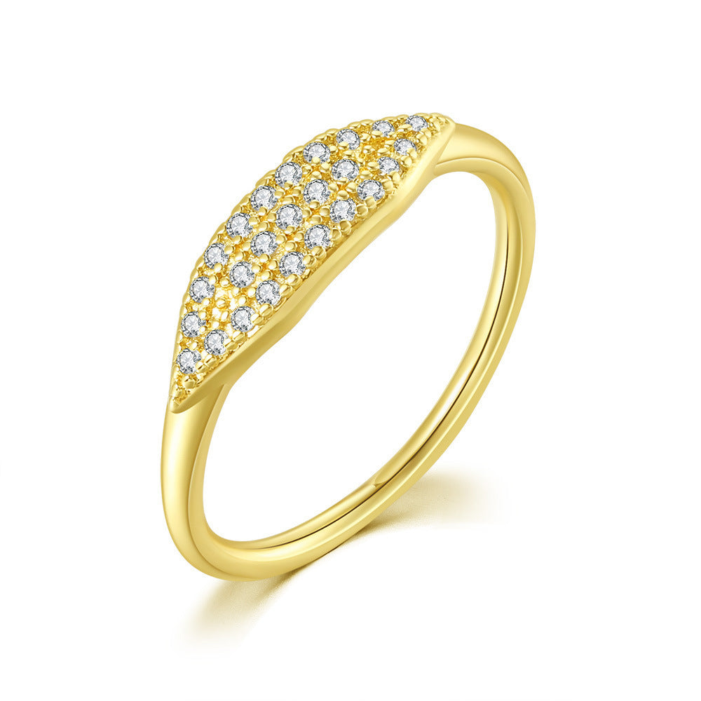 Women's Fashion Gold-plated Simple Thin Ring By Sapphire Haven