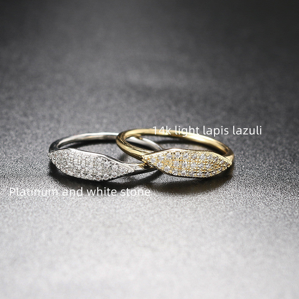 Women's Fashion Gold-plated Simple Thin Ring By Sapphire Haven